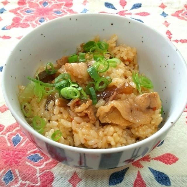 ザーサイと豚肉の混ぜご飯