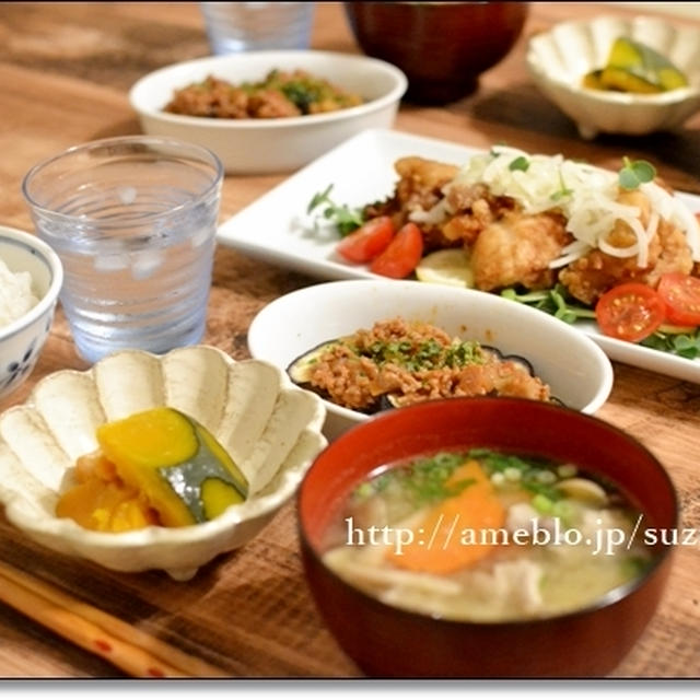 時短料理。鶏のからあげ南蛮で晩ごはん。