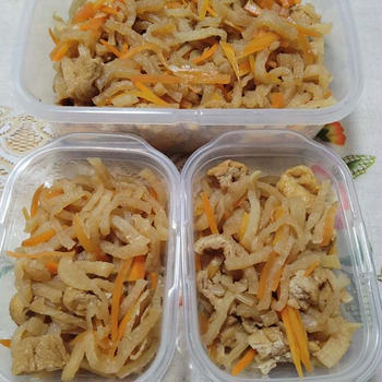 ニンジンの間引き収穫＆常備菜♪