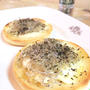 【クリームチーズとバジルのしらすトースト♪】