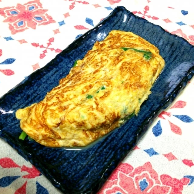 アスパラ菜のオムレツ