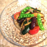 今食べたい♪夏野菜のバルサミコ酢あんがけ