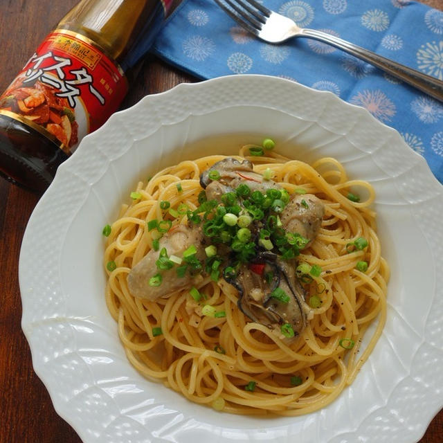 オイスターソースでコク旨☆牡蠣のパスタ
