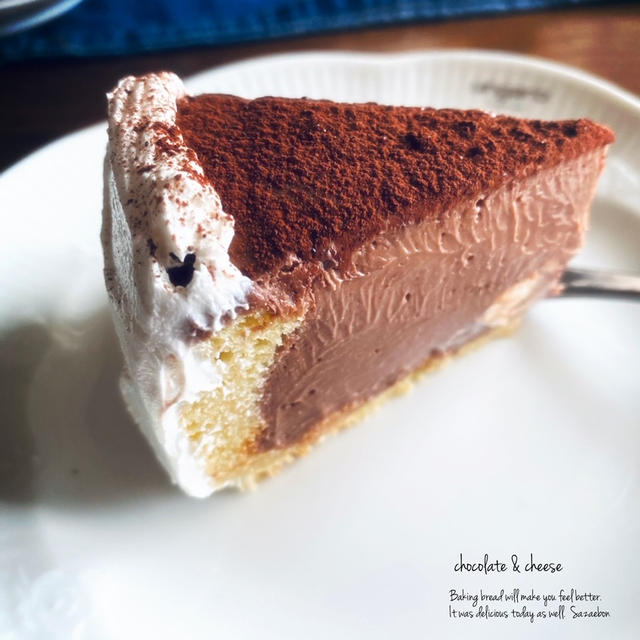 チョコのレアチーズケーキ・塩バニラシフォン