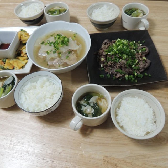 昨夜は大根と豚バラ煮込みなど～