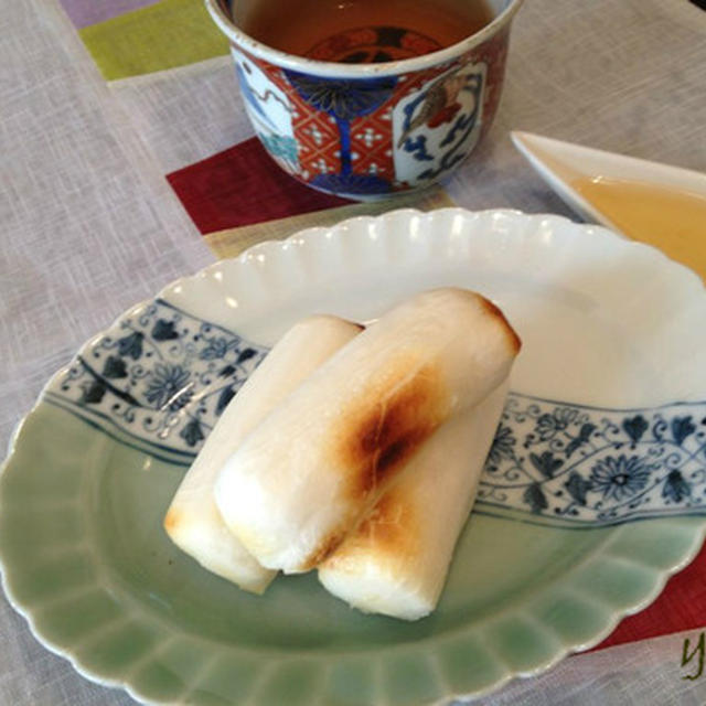 韓国のお餅「カレトック」を焼いて。