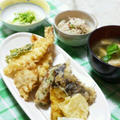 天ぷらとおからの煮物