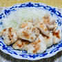 ガーリック風味が美味しい「鶏ささ身肉の塩タレチキン」