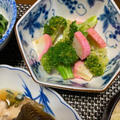 ブロッコリーとかまぼこのポン酢和えなどの和食の日 by watakoさん