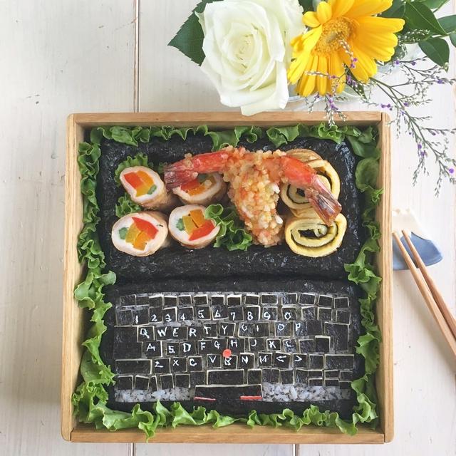 ThinkPadのスクリーンから飛び出すおかず弁当！( ´∀｀ )