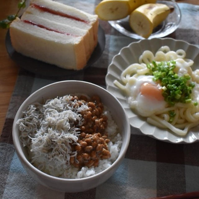 試合当日朝ごはん…朝が早かったんでちょっと調整。