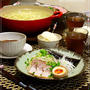 ハムカツの思その③。晩ご飯2日分。～つけ麺～