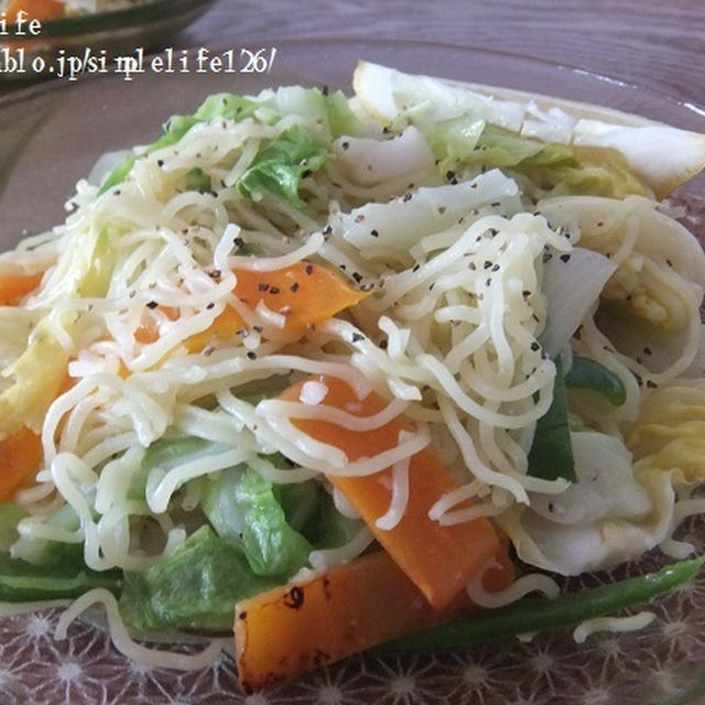 塩麹でﾏｲﾙﾄﾞ塩焼きそば～*お肉なし*