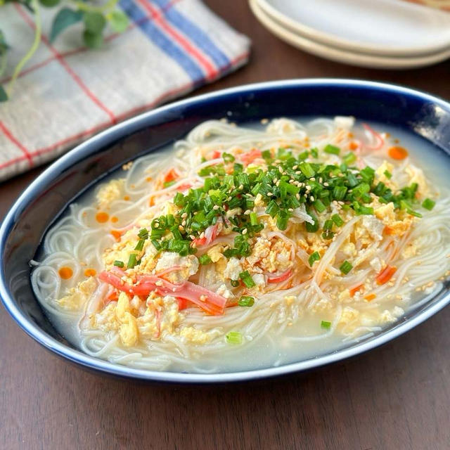 夏休み特別企画☆かに玉豆腐のふわふわ素麺