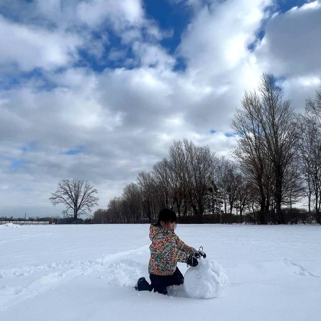 雪遊び 札幌の実家ごはん