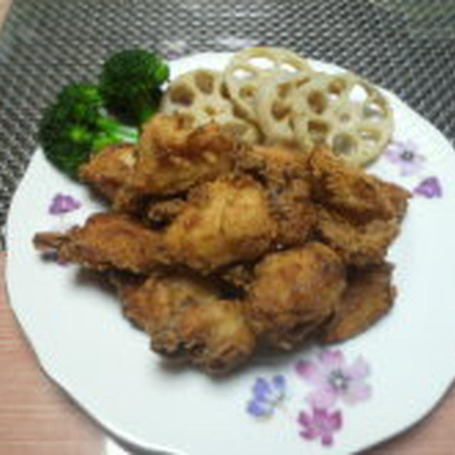 三五八漬けの素で鶏胸唐揚げ
