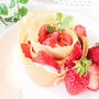 【美肌SWEETS】『いちごとヨーグルトのフラワークレープ』の美肌スイーツレシピ