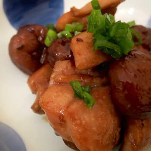 栗と鶏肉の甘辛煮（を、ロンドンで食べる）