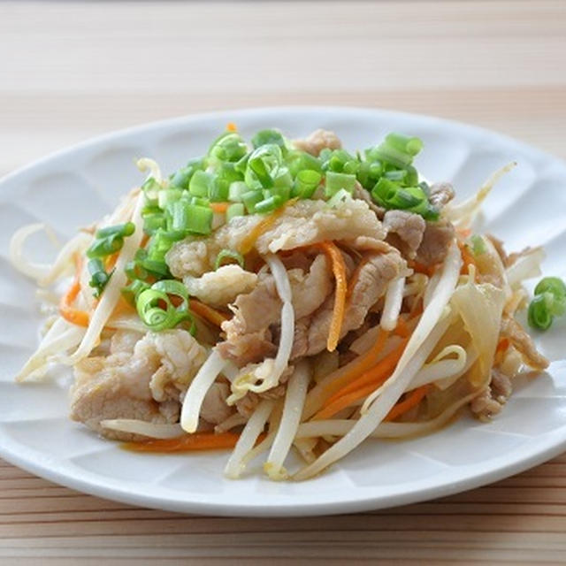 10分86円ストックおかず♡もやしでカサ増し！豚肉のスタミナ炒め