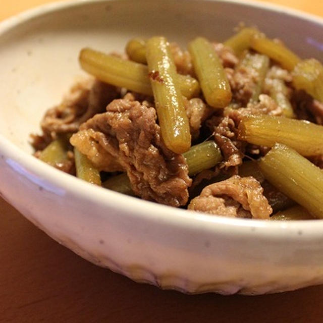 ふきと牛肉の炒め煮