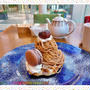 美味♪クロッフル モンブラン「グランドニッコー東京 台場」ベーカリー＆パティスリーのカフェ