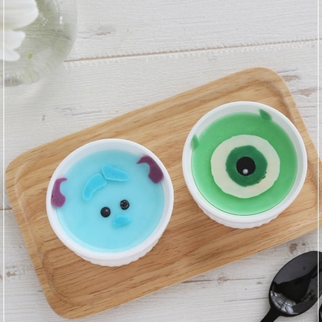 ツムツム　モンスターズインク　サリー＆マイクのシャーベット＊キャラスイーツ