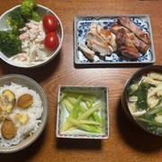 鶏肉と豚肉のココット焼き