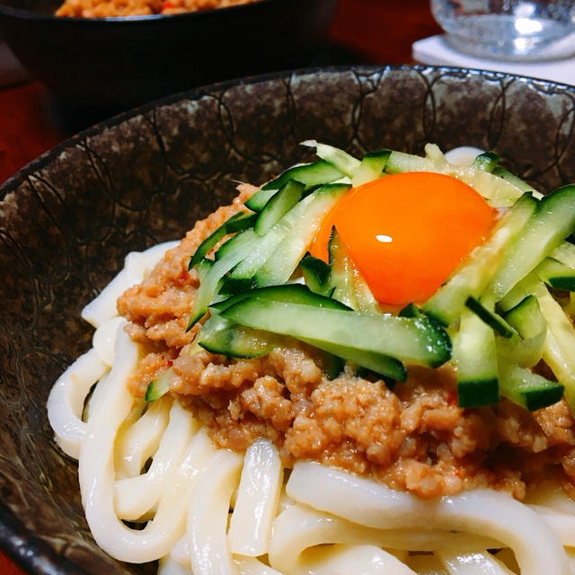 レンチンで出来ちゃう♪楽うま！肉味噌うどん