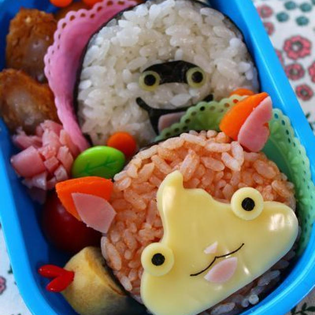 キャラ弁**妖怪ウォッチ　ジバニャン＆ウィスパー
