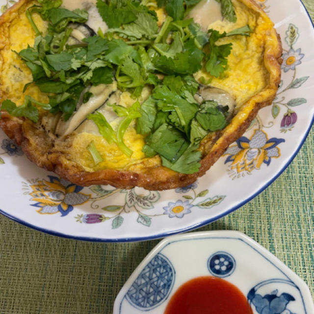 牡蠣のたまご焼き