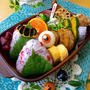 目玉のおやじで「和」ハロウィン風なお弁当♡