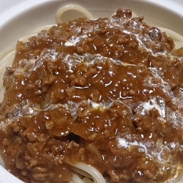 野郎飯流・ミート屋インスパイア系ミートソーススパゲッティ