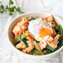 【毛穴レスな肌に】『ささみと小松菜の胡麻キムチ丼』美肌レシピ