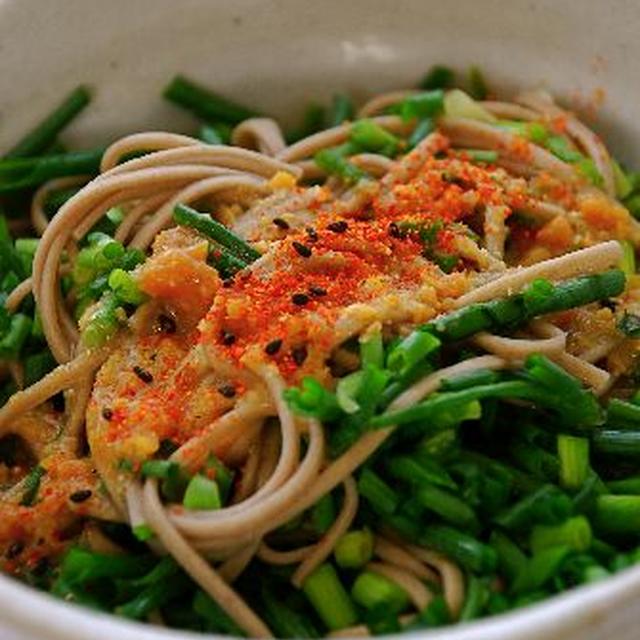味噌だれ葱蕎麦