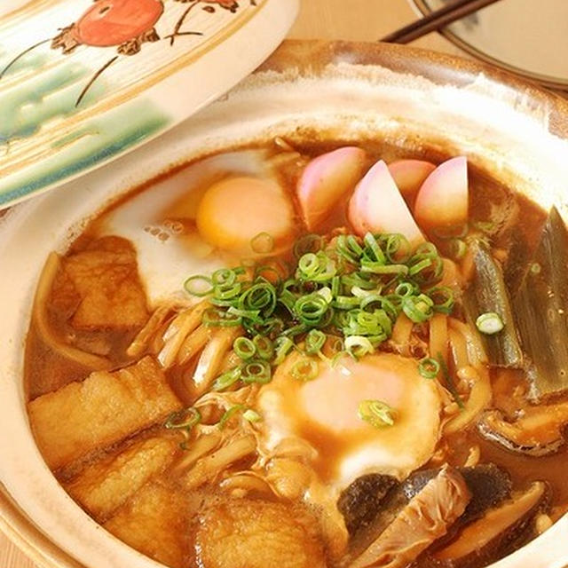 【昼ごはん】名古屋風＊味噌煮込みうどんを食べました～♪