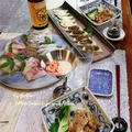 ◆筍のふき味噌焼きに太刀魚の刺身でおうちごはん♪～ゆるやか糖質制限中♪