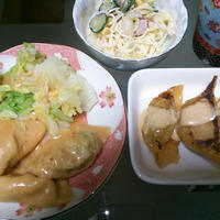エスエスケィフーズの世界のドレッシングで餃子を楽しみました♪