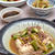 そぼろ肉豆腐。ノンオイル黒糖大葉ドレッシング。の晩ご飯。