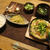 ヘレカツでカツとじの晩ご飯　と　キッチンの窓辺の植物たち♪