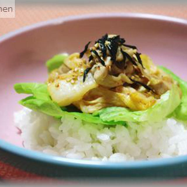 カフェ風豚キムチ丼