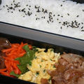 1月14日　　豚肉と玉葱の甘辛炒め弁当