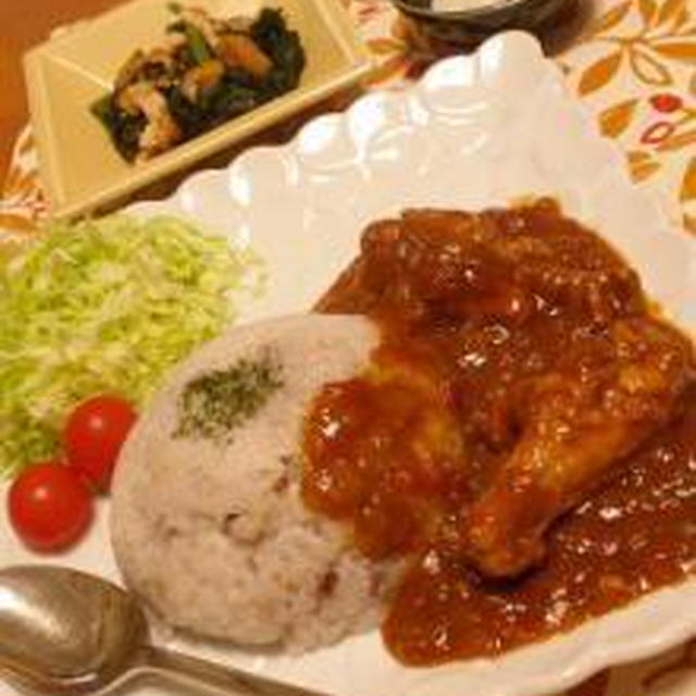 トマトのチキンカレー。