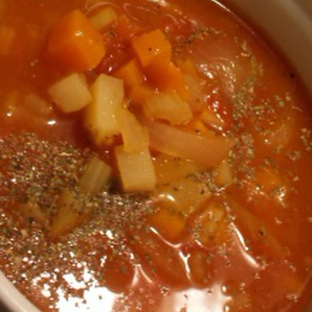 かなりヘルシー目に作ったミネストローネ