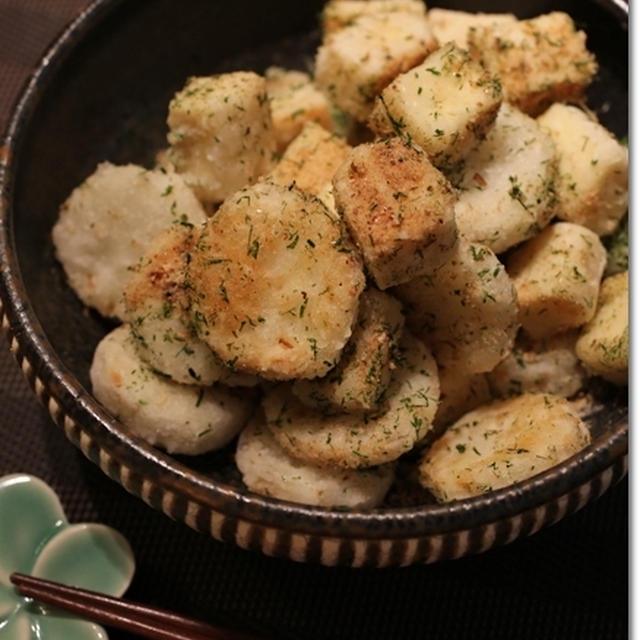 高野豆腐と長芋の青海苔揚げ だしまぶし