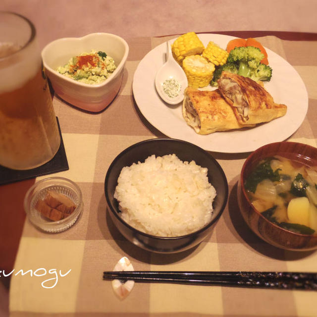 アボカド入り白和え＊油揚げの包み焼き＊