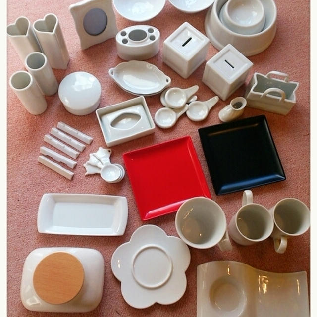 入荷白磁と作品いろいろ・・☆ポーセラーツ
