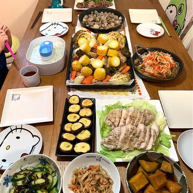 お友達の家の晩御飯。