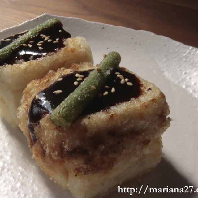 田楽たれで「揚げだし豆腐田楽」　by まりあーな　（３/９）