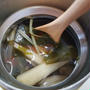 タケノコとたくさん野菜の入った中華スープ