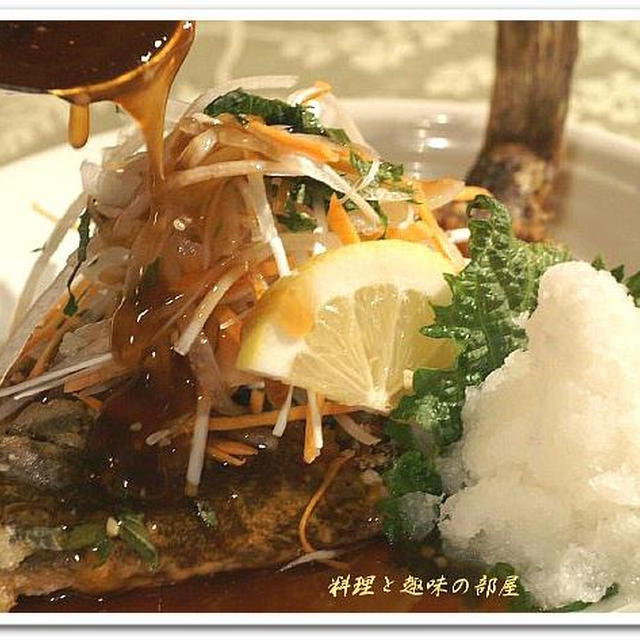 絶品！！《居酒屋メニューde晩ご飯》／カレイ唐揚げの甘酢餡かけ／冷や汁で頂く冷や麦／他です。